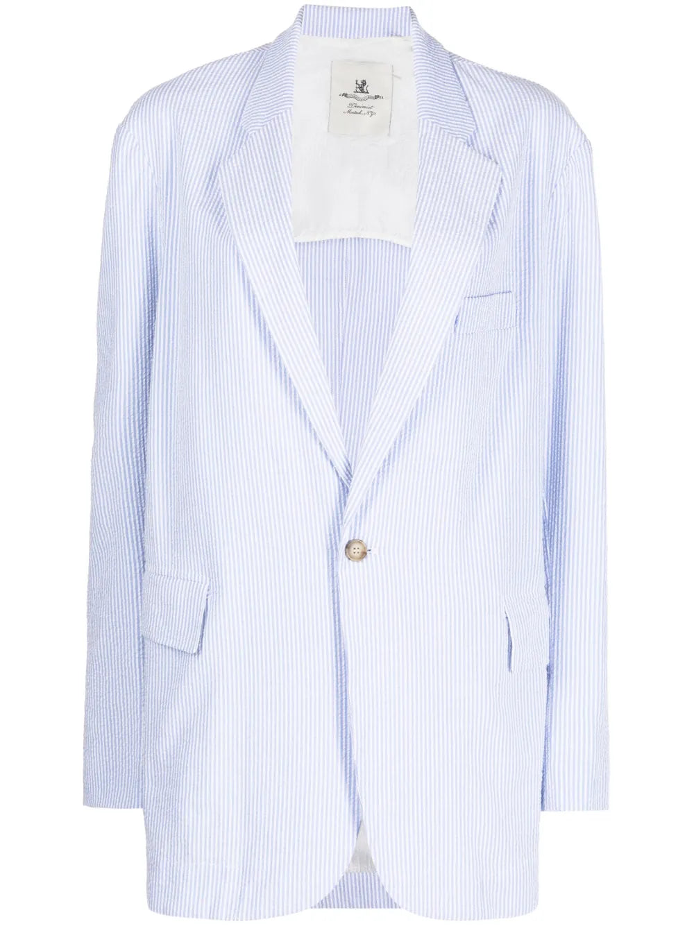 Pinstripe-Pattern Blazer