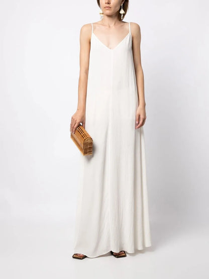 Thin-Strap Parachute Slip Dress
