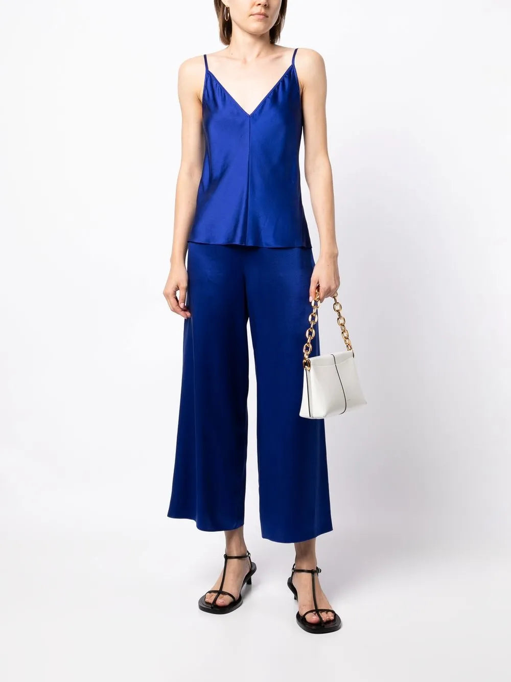 Silk Wide-Leg Trousers