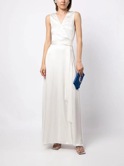 Wrap-Style Maxi Dress