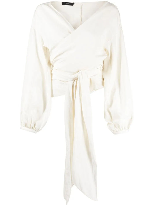 Peasant Wrap-Around Blouse