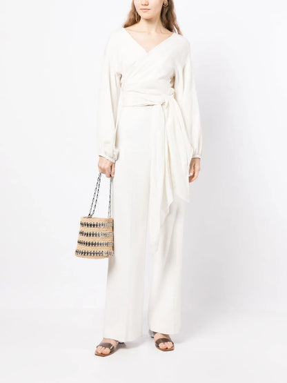 Peasant Wrap-Around Blouse