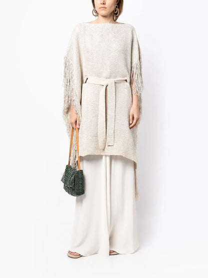 Fringed Kaftan Top