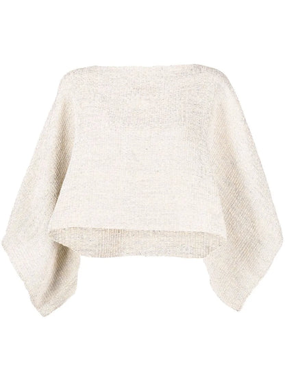 Cape-Style Long-Sleeved Jumper
