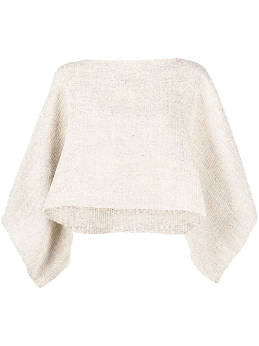 Cape-Style Long-Sleeved Jumper