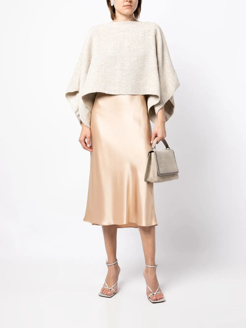 Cape-Style Long-Sleeved Jumper