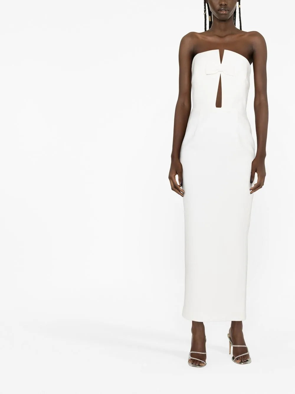 Bow-Detail Strapless Gown