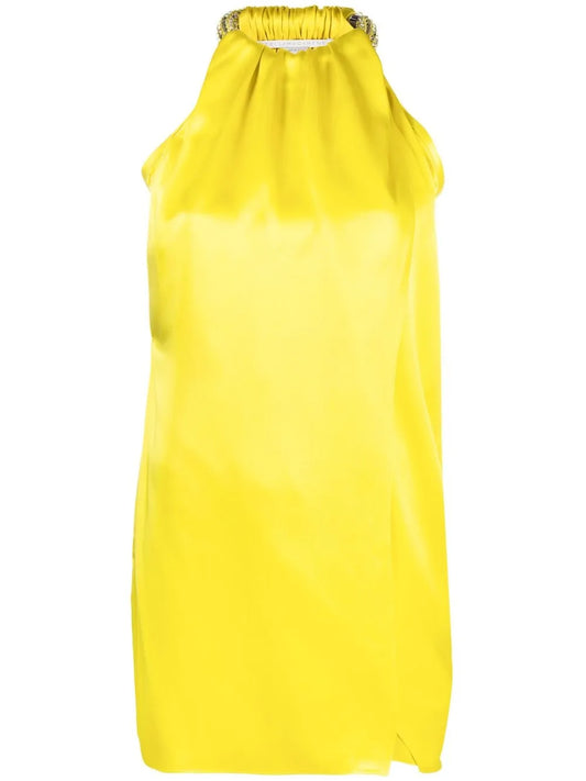 Crystal-Choker Mini Dress