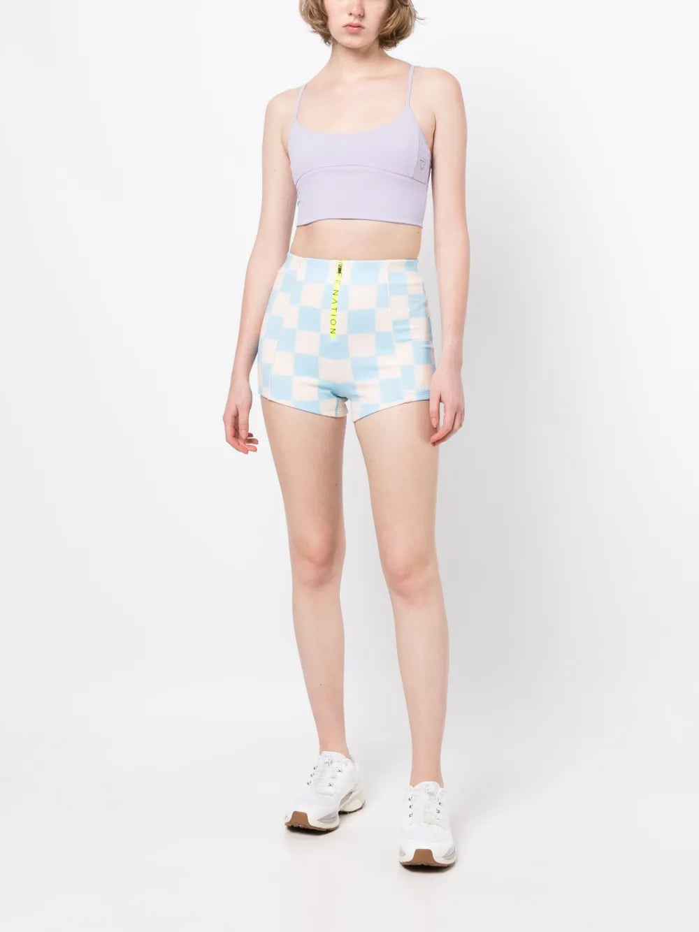 Escalade Checked Short Shorts