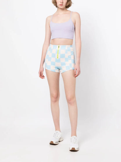 Escalade Checked Short Shorts