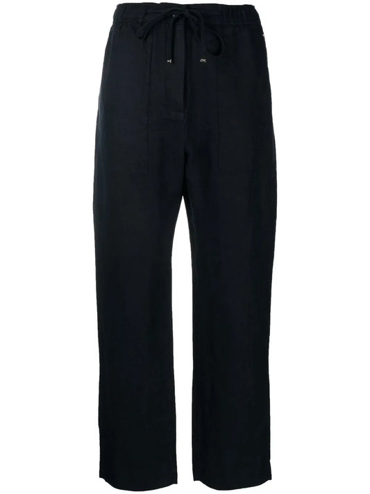 Linen Boyfriend Tapered Trousers