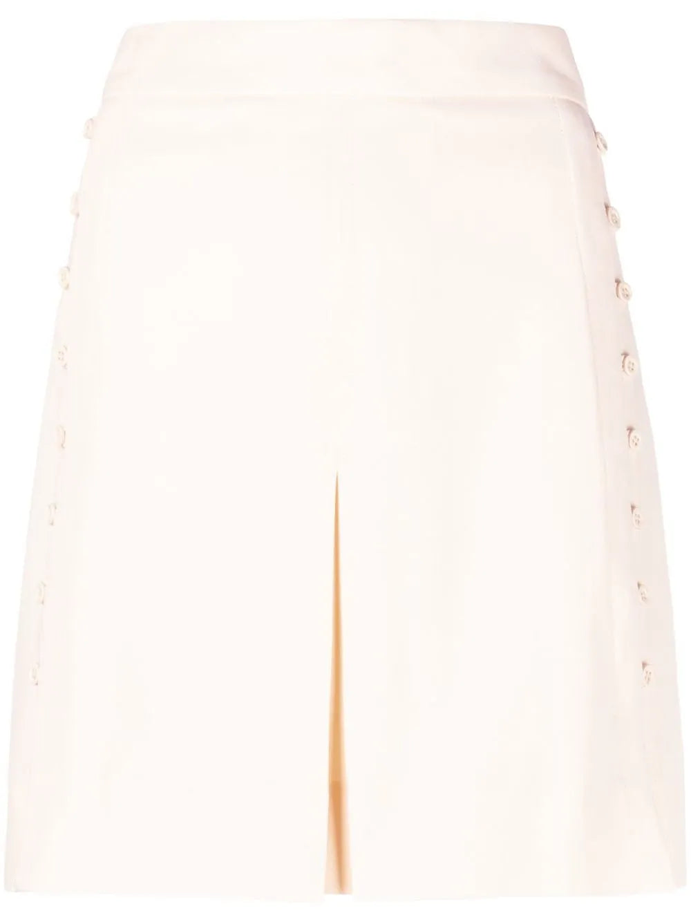 Button-Detail Mini Skirt