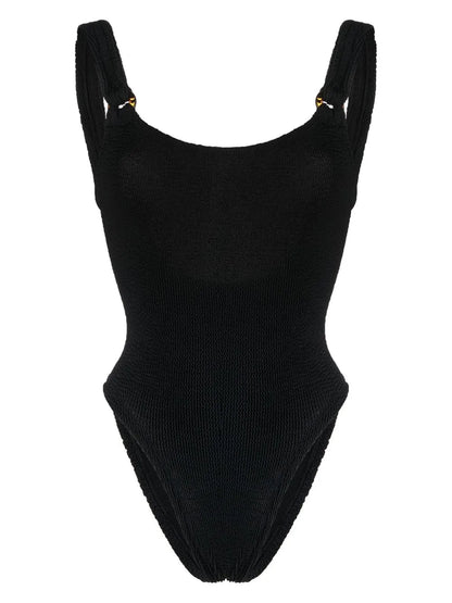 Domino Scoop-Neck Swimsuit