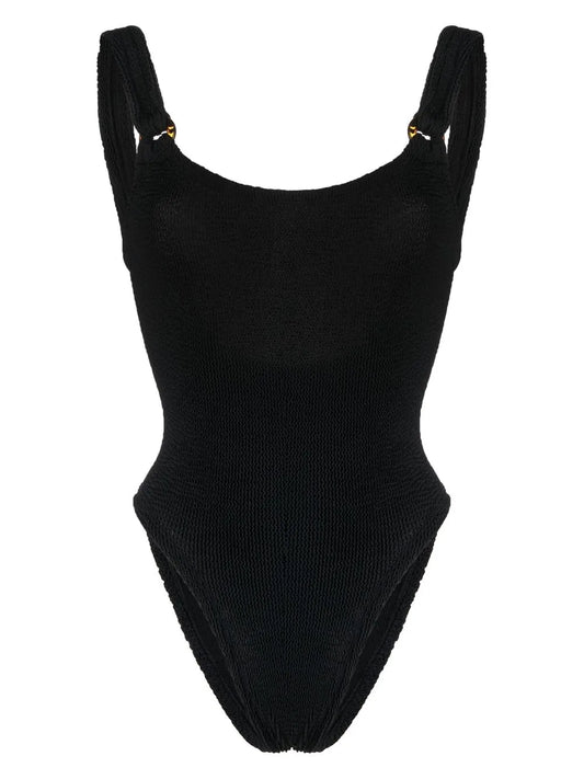 Domino Scoop-Neck Swimsuit