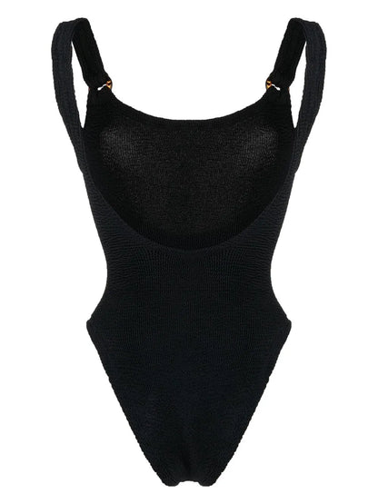 Domino Scoop-Neck Swimsuit