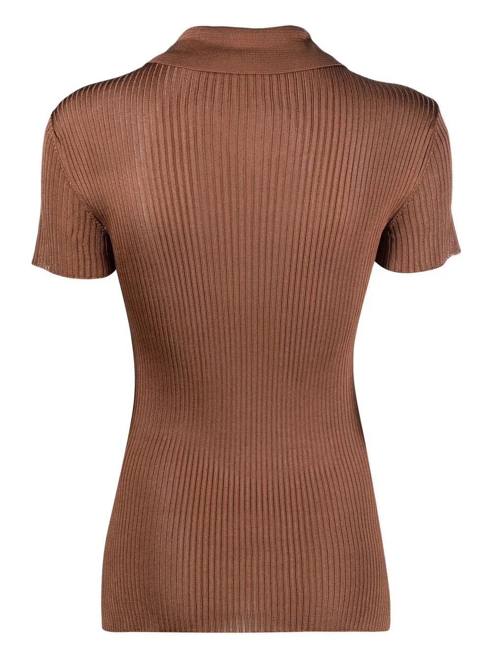 Ribbed Polo Top