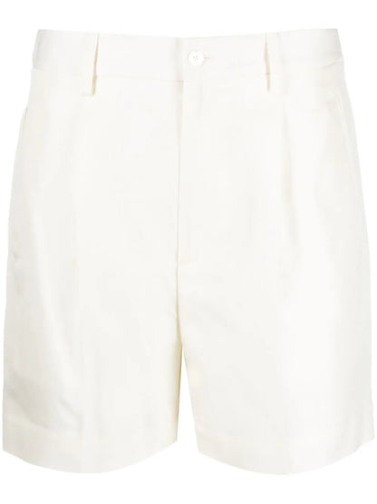 High-Rise Gathered Shorts