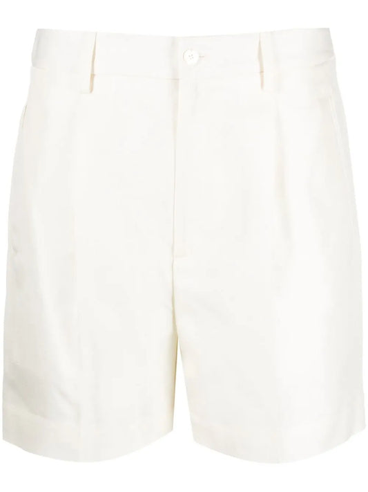 High-Rise Gathered Shorts