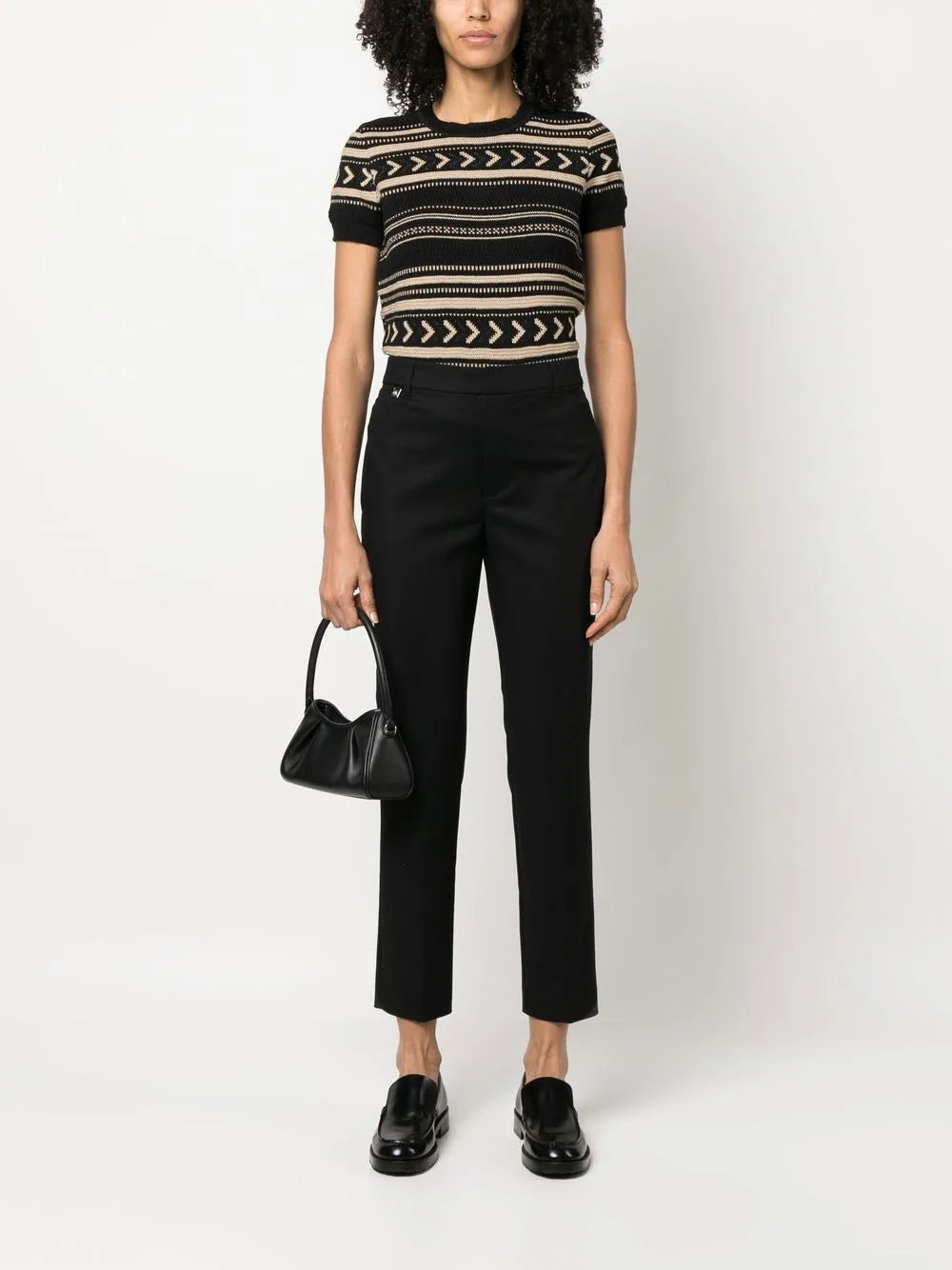 Cropped Tailored-Cut Trousers