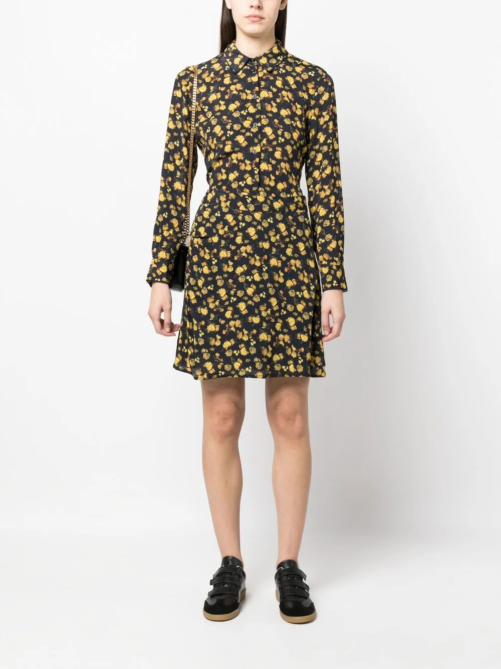 Moss Regular Crepe Rose Shirt