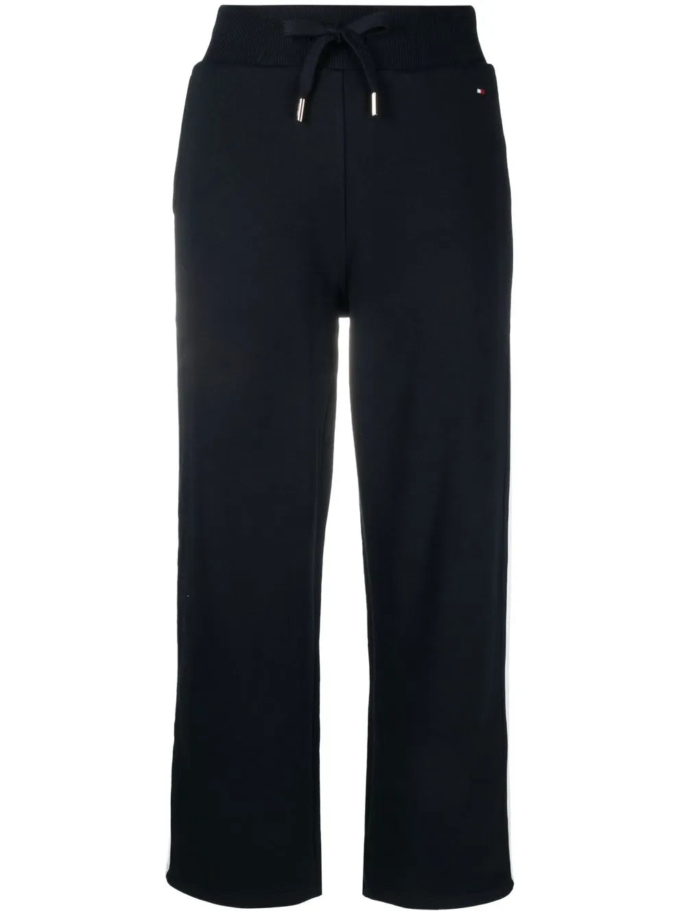 Striped-Trim Terry Track Pants