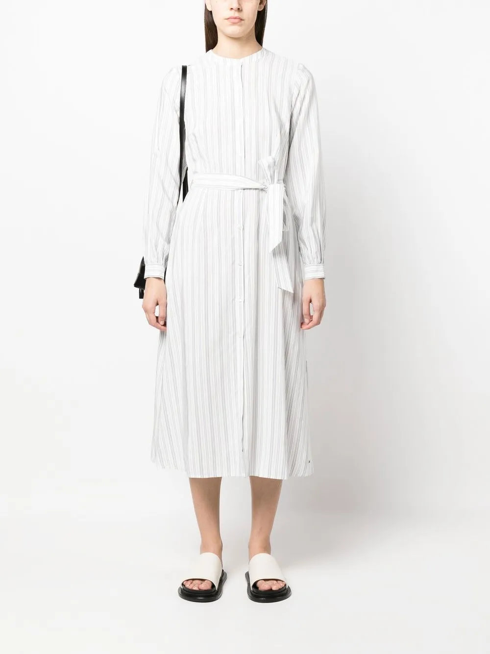 Striped Belted Dress