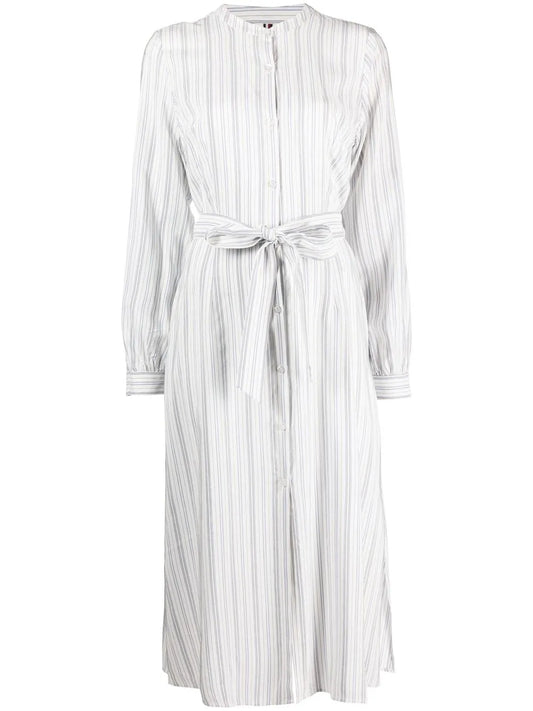 Striped Belted Dress