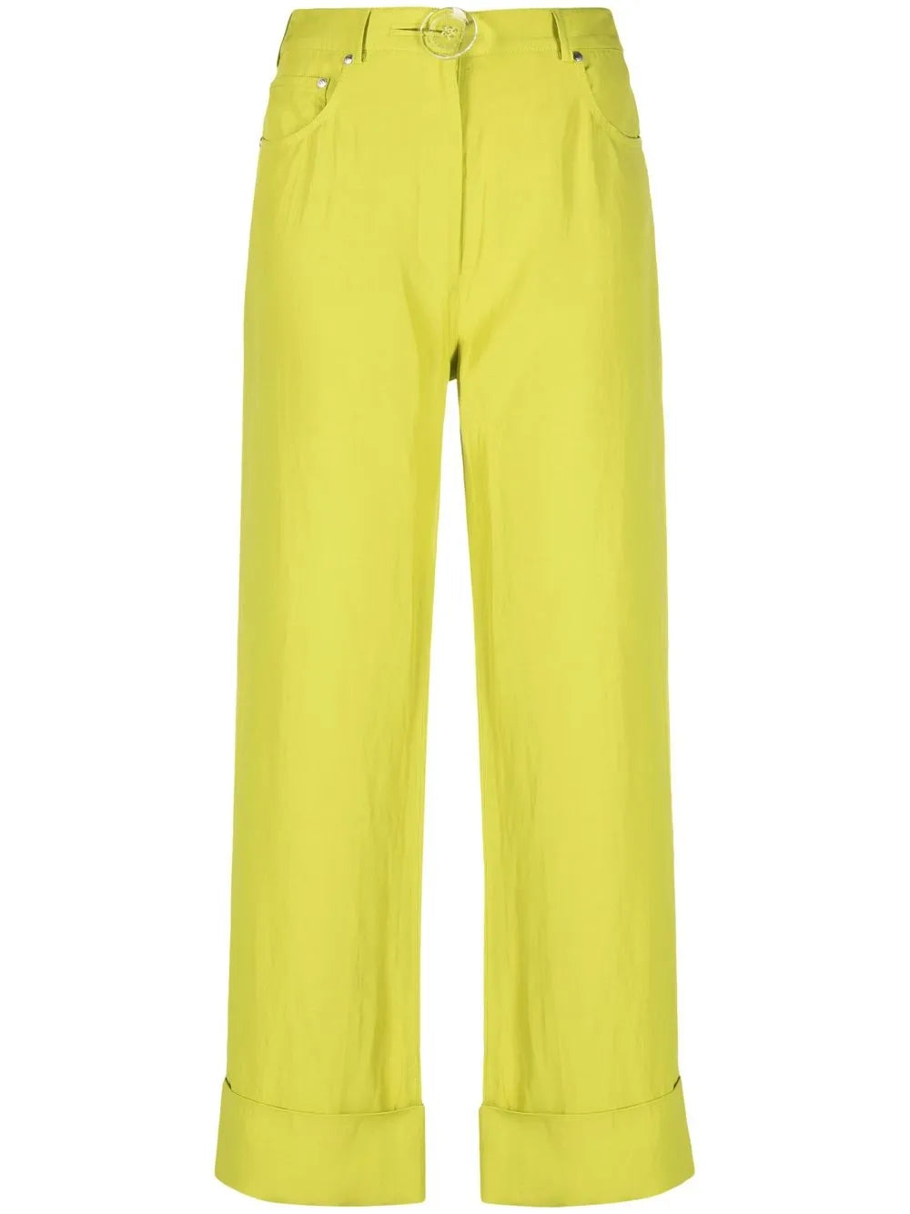 High-Waisted Straight-Leg Trousers