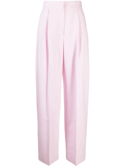 High-Waisted Pleated Trousers
