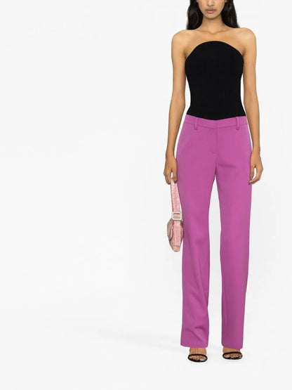Straight-Leg Wool Trousers
