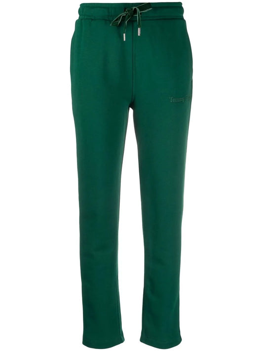 Logo-Embroidery Cotton Sweatpants