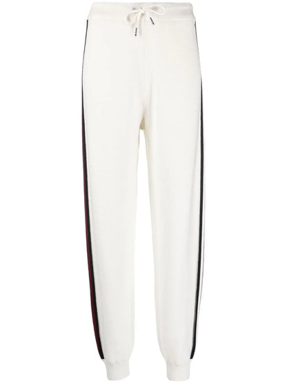 Side-Stripe Cotton Track Pants