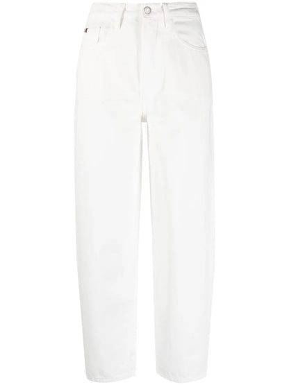 High-Waisted Tapered Jeans
