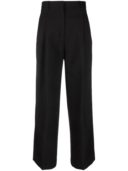 High-Waisted Wide-Leg Trousers