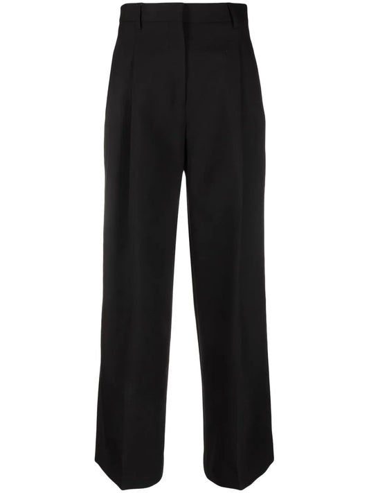 High-Waisted Wide-Leg Trousers