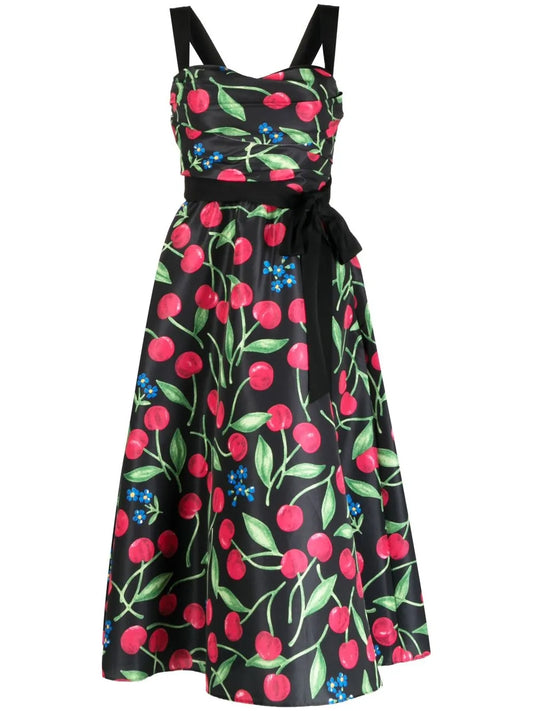 All-Over Cherry-Print Dress