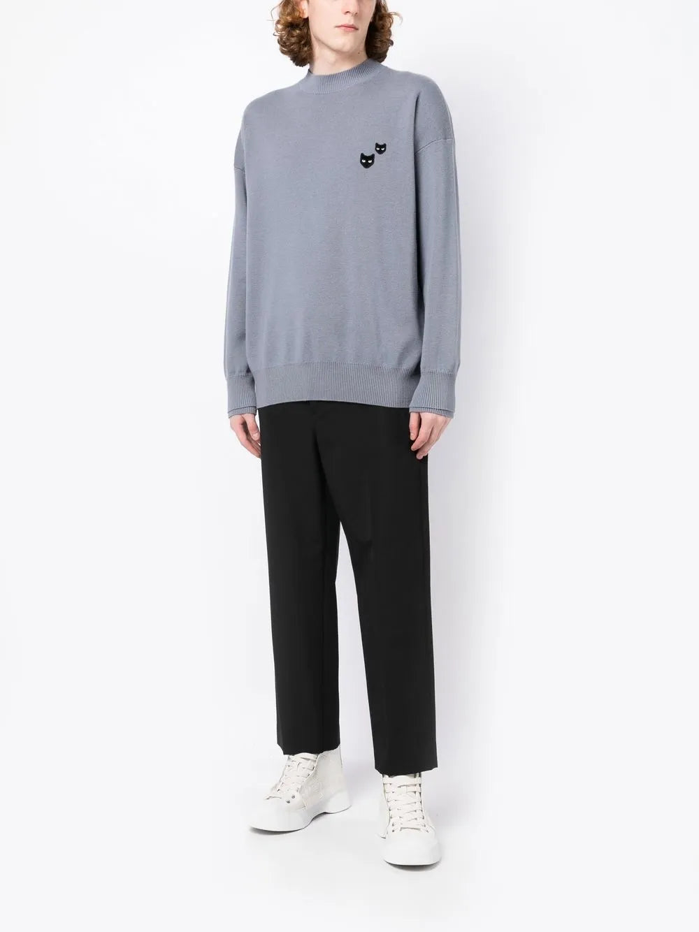 Twin Panther Crew-Neck Jumper