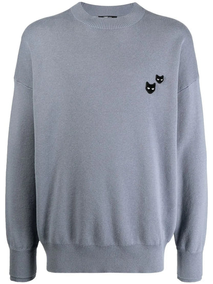 Twin Panther Crew-Neck Jumper