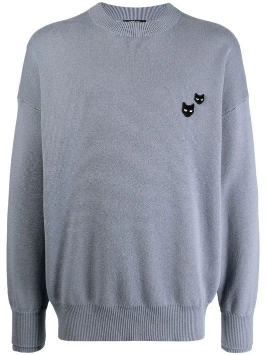 Twin Panther Crew-Neck Jumper
