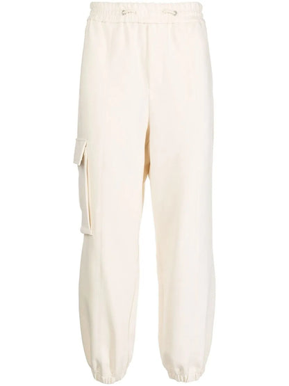 Cargo-Style Drawstring Track Pants