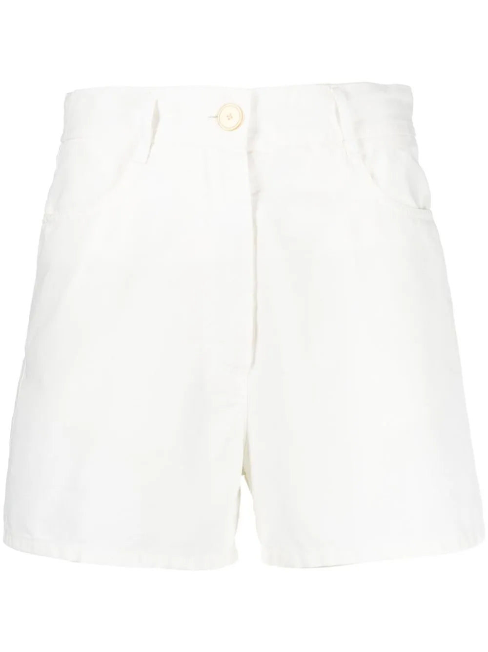 Cotton Canvas Short Shorts