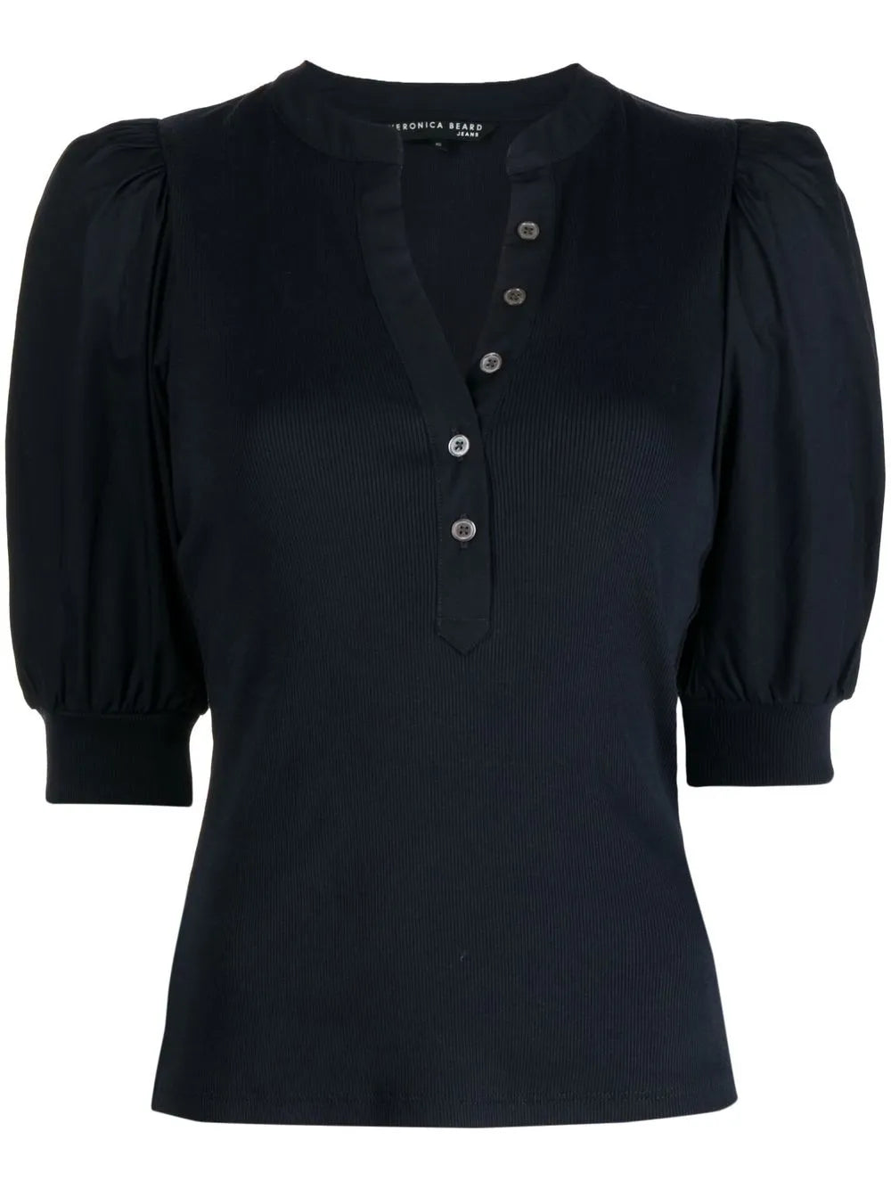 Button-Up Puff Sleeves Top