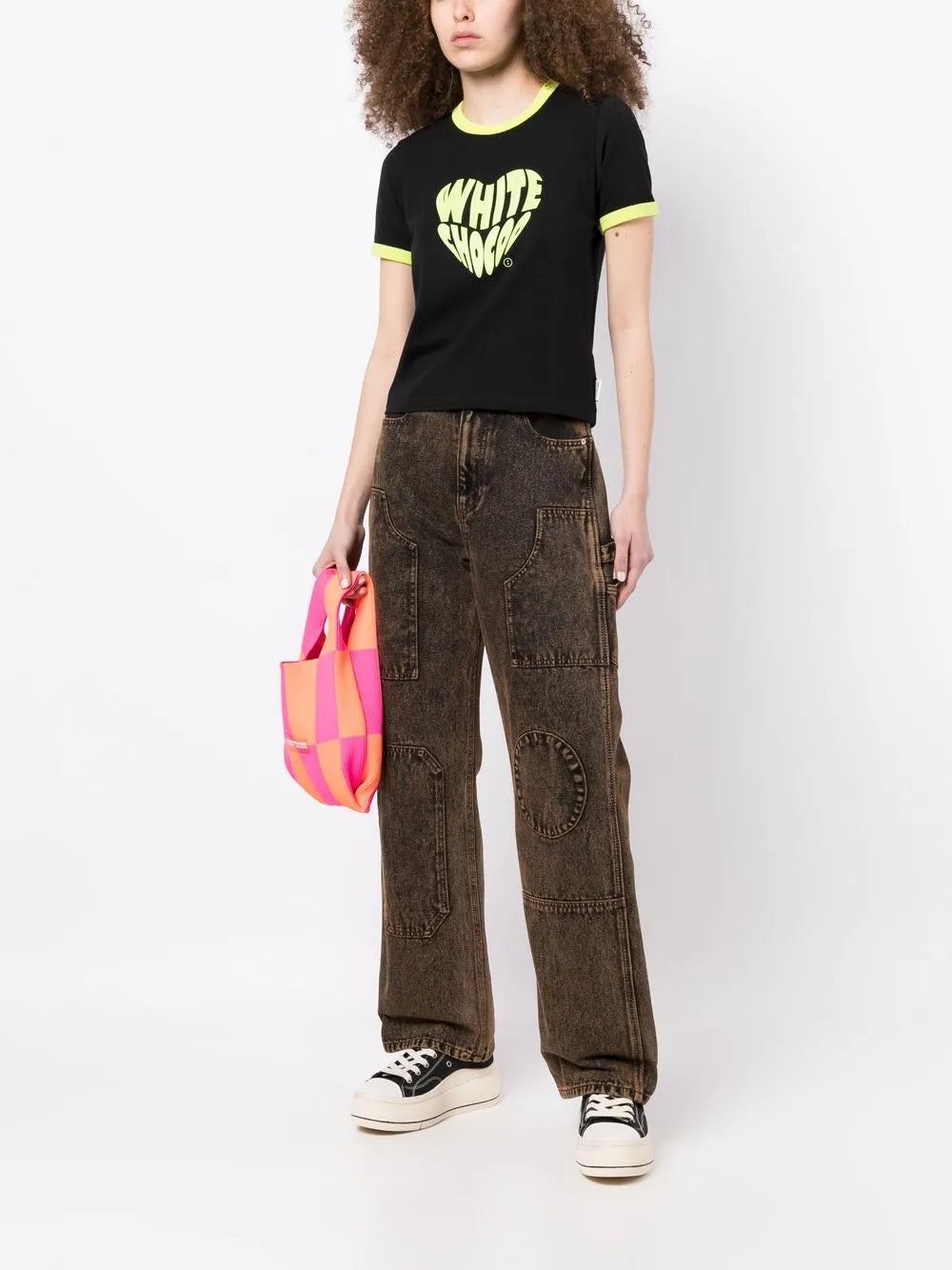 Heart-Print Short-Sleeved T-Shirt