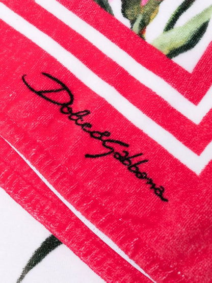 Floral-Print Cotton Beach Towel