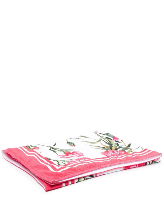 Floral-Print Cotton Beach Towel