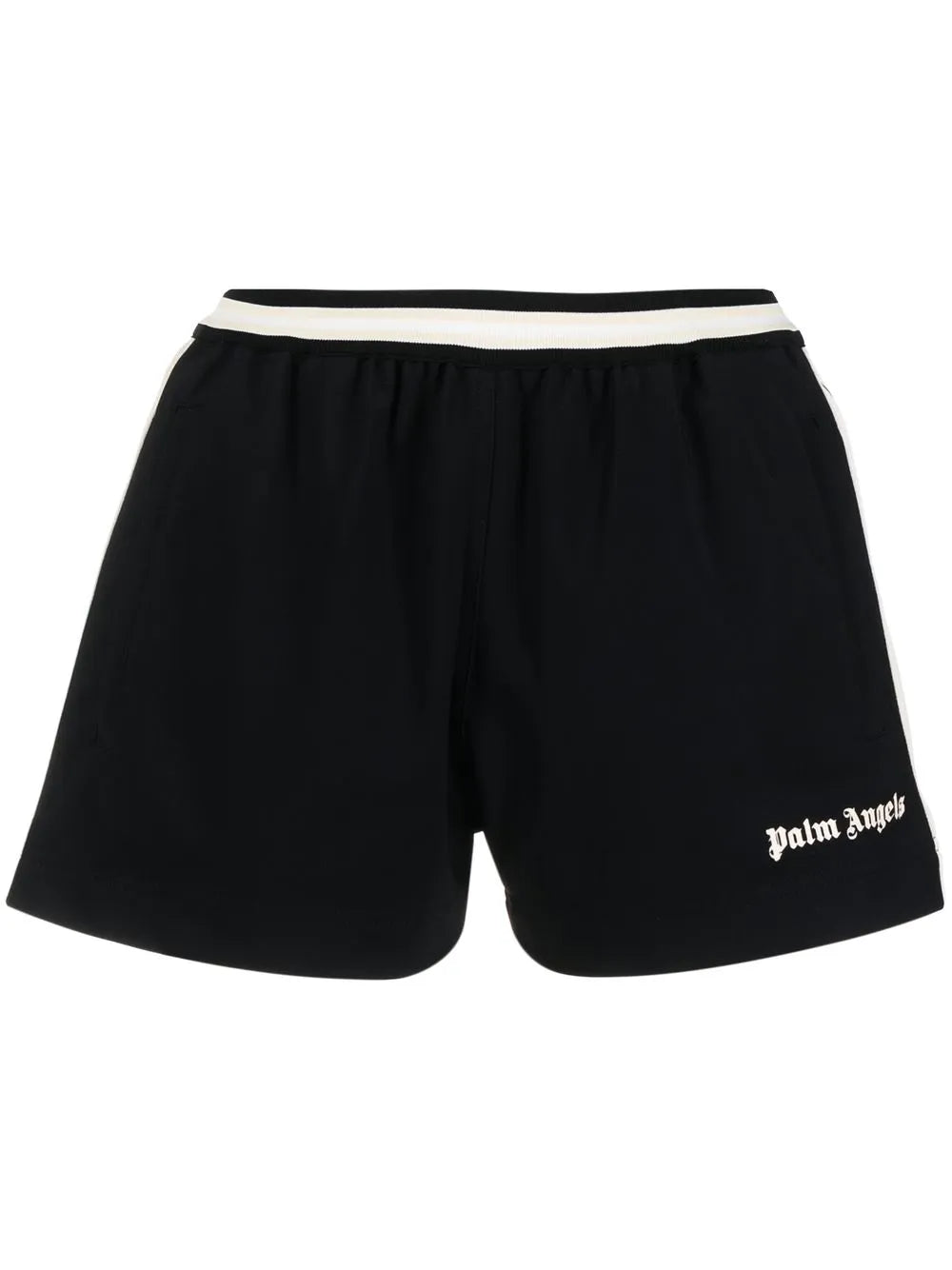 Logo-Print Stripe-Detail Shorts