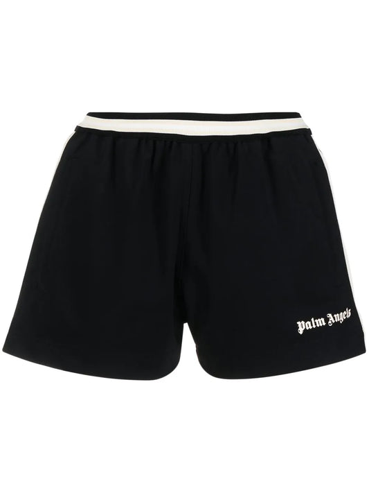 Logo-Print Stripe-Detail Shorts