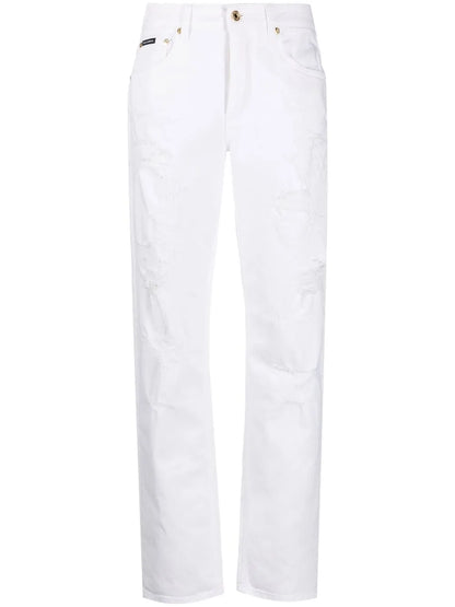 Distressed Boyfriend Jeans