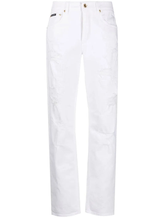 Distressed Boyfriend Jeans