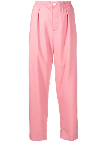 Straight-Leg Wool Trousers